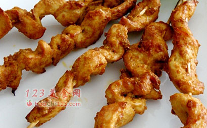 沙嗲鸡肉串图解 做法及步骤
